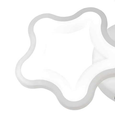 Lustra LED 30W cu 3 forme de stelute, lumina rece alba, design modern pentru dormitor, camera copii, hol, baie, bucatarie [3]