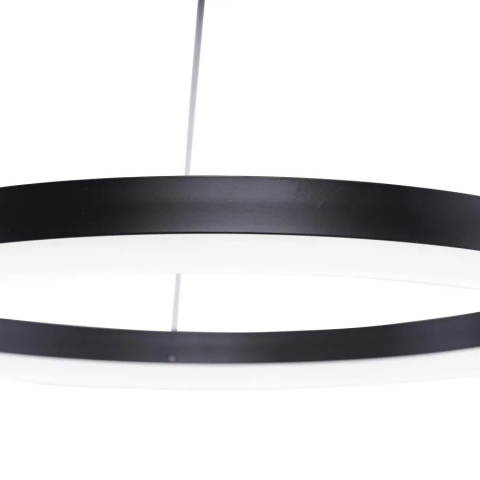 Lustra LED suspendata cu telecomanda ANINA 33W, 1 Cerc, lumina Rece/Calda/Neutra, Dimabila, Negru, Inaltime Reglabila [3]