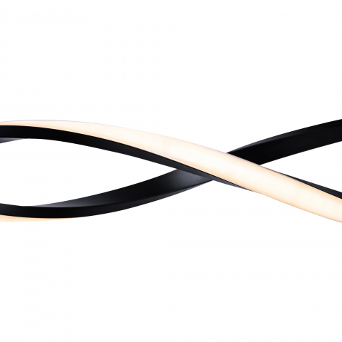 Lustra LED Suspendata cu Telecomanda, 80W, Inaltime Reglabila, Lumina Rece/Calda/Neutra, Dimabila, Negru [1]