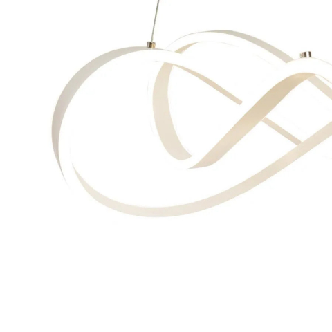 Lustra LED suspendata cu telecomanda INFINITY HALO 138W, lumina Rece/Calda/Neutra, Dimabila, Alb, Inaltime Reglabila [1]