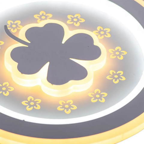 Lustra LED TRIFOI RGB ROZA 24W, lumina Rece/Calda/Neutra, Alb [3]