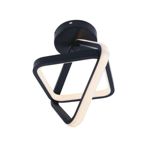 Lustra LED moderna cubica 20W, lumina reglabila rece-calda-neutra, finisaj negru [2]