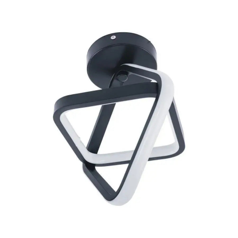 Lustra LED moderna cubica 20W, lumina reglabila rece-calda-neutra, finisaj negru [1]