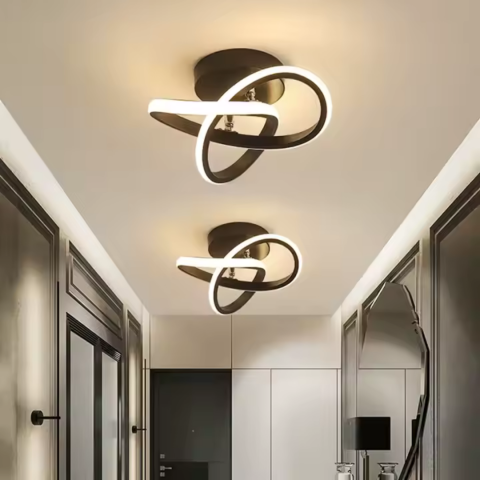 Lustra LED Infinity 26W, 3 Tipuri de Lumina, Finisaj Negru – Design Modern si Iluminare Versatila pentru Spatii de Pana la 15m² [3]