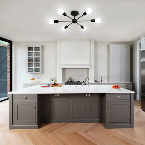 Lustra STAR 6XE27 Negru – Design Industrial Modern [2]