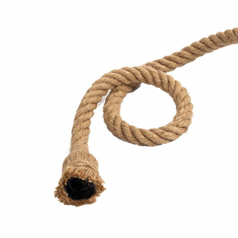 Lustra Vintage cu Franghie PEDRO, 8 x E27, Metal Maro [1]