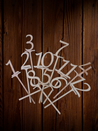 Nunta - Numere masă 10 buc/set