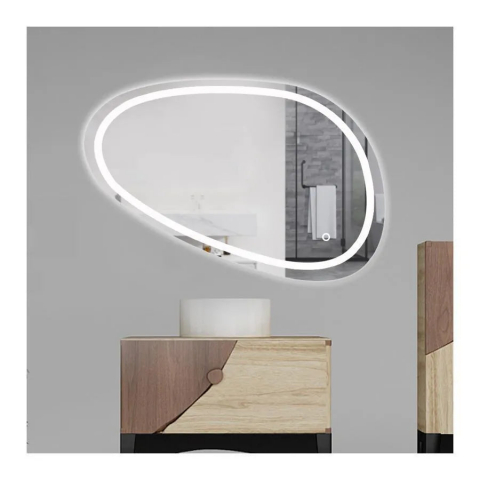 Oglinda LED , 80x45cm, Disegno Touch Marcello, Sistem Dezaburire, Dimabila [2]