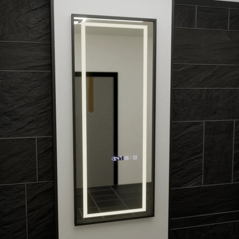 Oglinda LED Rectangula, 60x150cm, Bianca Senzor Radar Marcello, Sistem Dezaburire, Ceas & Termometru, Dimabila, Dressing Couture [2]