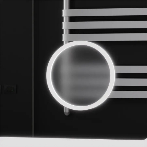 Oglinda LED Rectangulara, 120x80cm, Souverain MotionGlow Marcello, Sistem Dezaburire, Ceas & Termometru, Lupa Cosmetica, Dimabila [3]