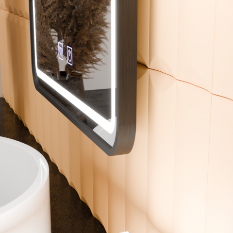 Oglinda LED 45x60 cm, Touch si sistem dezaburire [1]