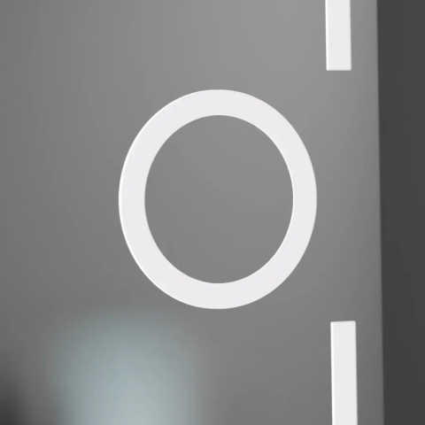 Oglindă LED Dreptunghiulară 50x70cm, Dimabilă, Dezaburire, Ceas, Termometru, Lupă Cosmetica [2]