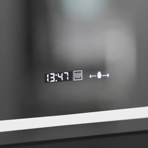 Oglindă LED Dreptunghiulară 50x70cm, Dimabilă, Dezaburire, Ceas, Termometru, Lupă Cosmetica [1]