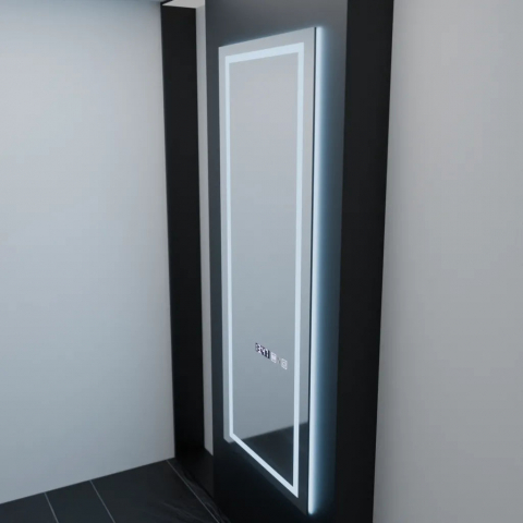 Oglinda LED Rectangulara, 60x150cm, Alessia Senzor Radar Marcello, Sistem Dezaburire, Ceas & Termometru, Dimabila, Dressing Couture [3]