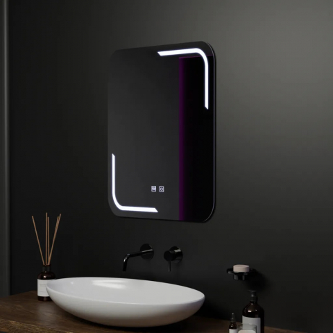 Oglinda LED TOUCH rectangulara, 60x80cm, sistem dezaburire si lumina rece [2]