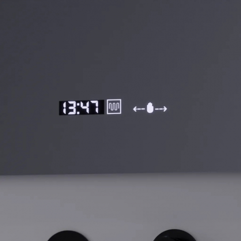 Oglinda LED Rectangulara, 80x60cm, Precision MotionGlow Marcello, Sistem Dezaburire, Ceas & Termometru, Lupa Cosmetica, Dimabila [1]