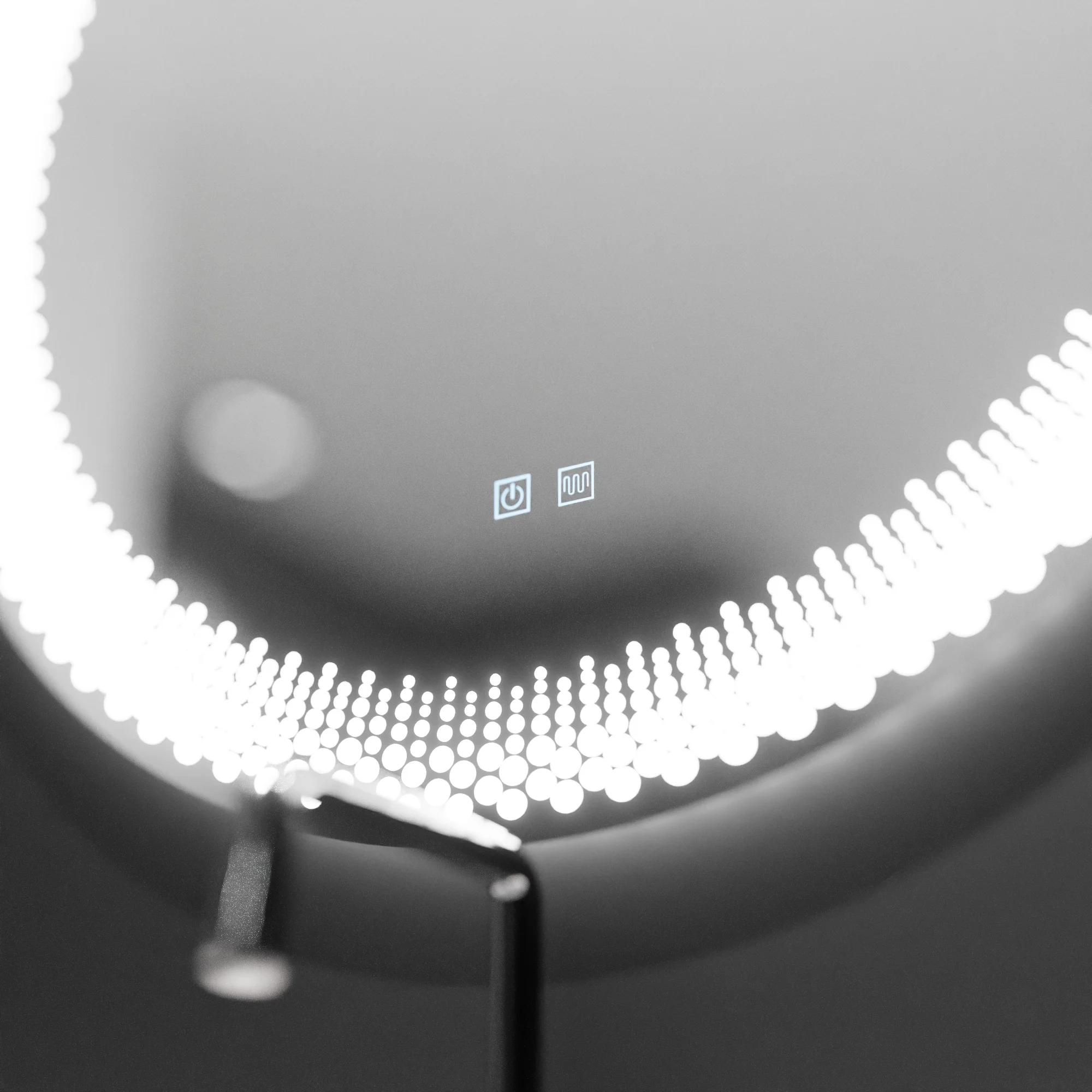 Oglinda LED Rotunda 60cm, Buton Touch, Sistem Dezaburire, Dimabila [2]