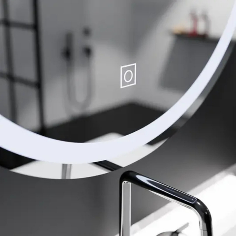 Oglinda LED Rotunda, 70cm, Basic Touch [1]