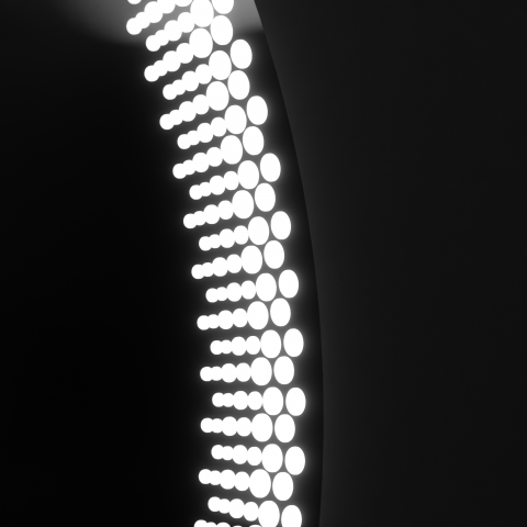 Oglinda LED rotunda 70cm pentru baie, design modern fara rama, sistem dezaburire si iluminare dimabila cu control tactil [3]