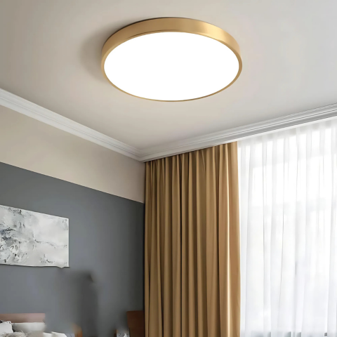 Plafoniera LED, aurie, 48W, design minimalist rotund, lumina rece 6000K [2]