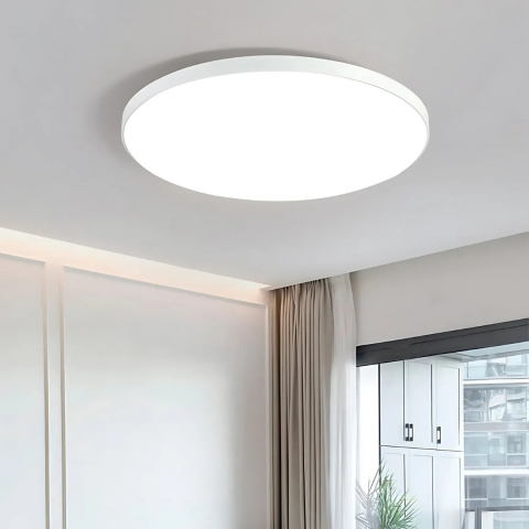 Plafoniera LED rotunda, 32W, lumina neutra 4000K, finisaj alb mat, design modern pentru interior [1]