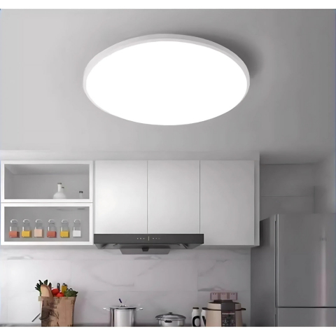 Plafoniere LED - Plafoniera LED rotunda, 32W, lumina neutra 4000K, finisaj alb mat, design modern pentru interior