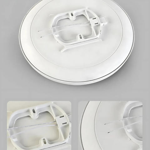 Plafoniera LED rotunda, 32W, lumina neutra 4000K, finisaj alb mat, design modern pentru interior [3]