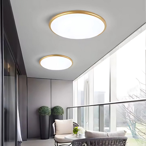 Plafoniera LED SOLIS 37cm 33W Lumina Neutra Auriu [3]