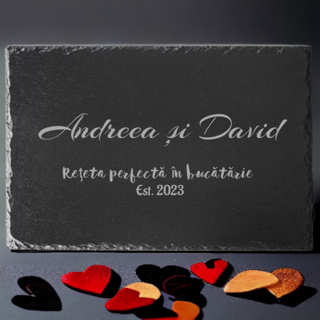 Platouri ardezie - Platou / roca personalizată- rețeta perfectă