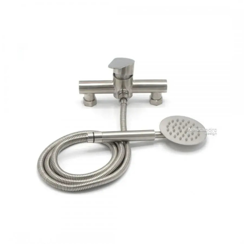Baterii & Coloane de Duș - Set Baterie si Furtun, Inox SUS304, Satinat, LY011