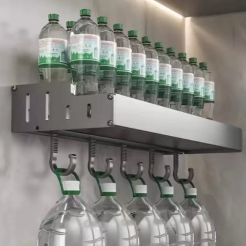 Accesorii Bucătărie - Suport Accesorii 39cm Aluminiu Gri Inchis