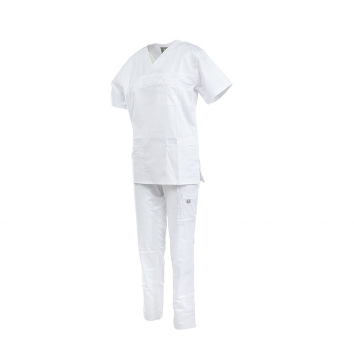 Costum medical PREMIUM unisex - alb [1]