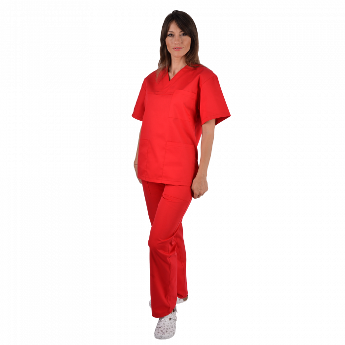 Costum medical rosu - unisex [1]