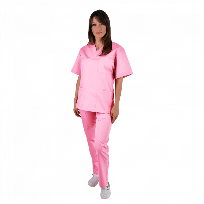 Costum medical roz deschis - unisex [1]