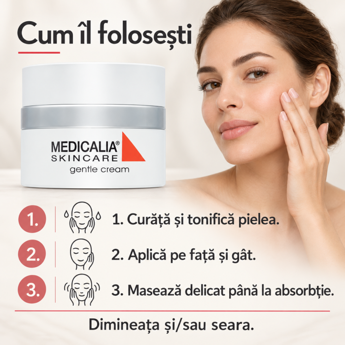 Cremă facială reparatoare Medicalia Gentle Cream, 50 g [5]