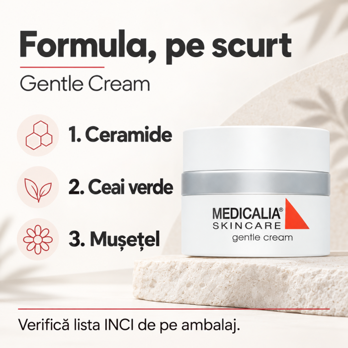 Cremă facială reparatoare Medicalia Gentle Cream, 50 g [4]