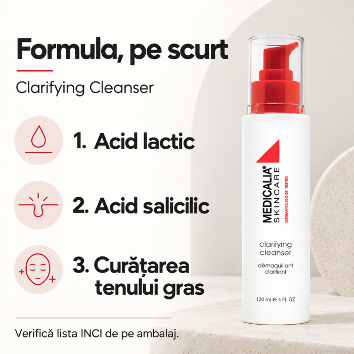 Gel de curățare facială Medicalia Clarifying Cleanser, 120 ml [4]