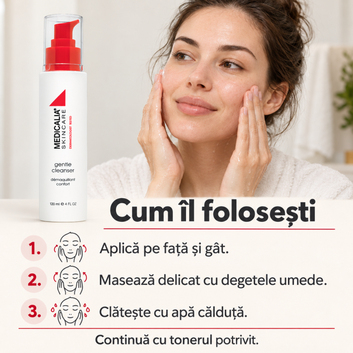 Lapte demachiant Medicalia Gentle Cleanser, 120 ml [5]