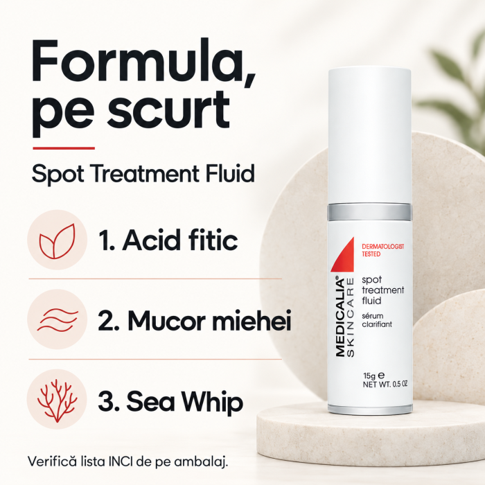 Tratament local pentru imperfecțiuni Medicalia Spot Treatment Fluid, 15 ml [4]