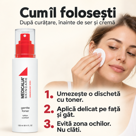 Loțiune tonică fără alcool Medicalia Gentle Toner, 120 ml [4]