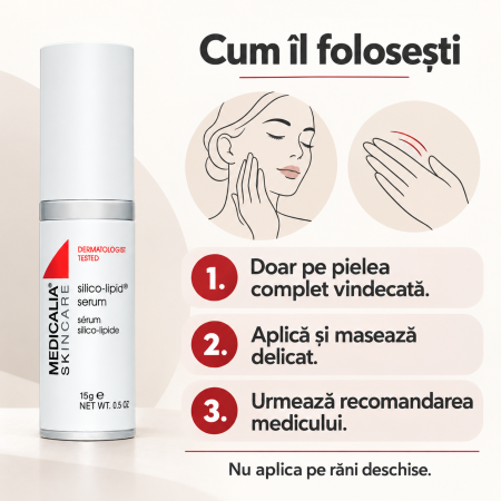 Ser pentru îngrijirea cicatricilor Medicalia Silico-Lipid Serum, 15 ml [4]