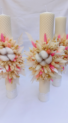Lumanari cununie Fagure Light Pink [3]