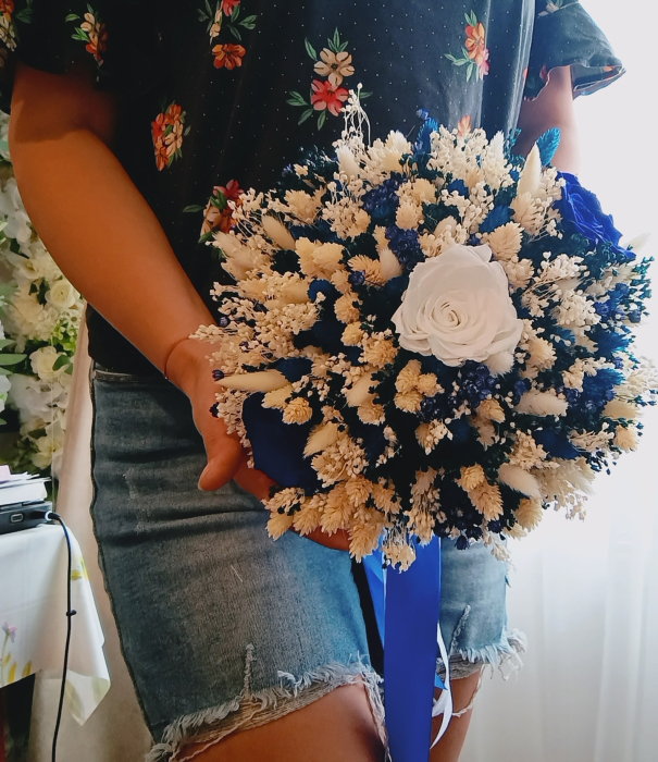 Buchet de mireasa Crio Royal Blue [2]