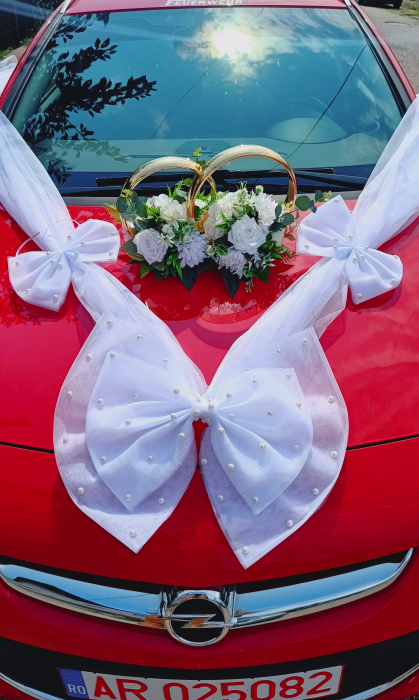 Aranjament mașină magnetic și Fundiță cu perle [3]