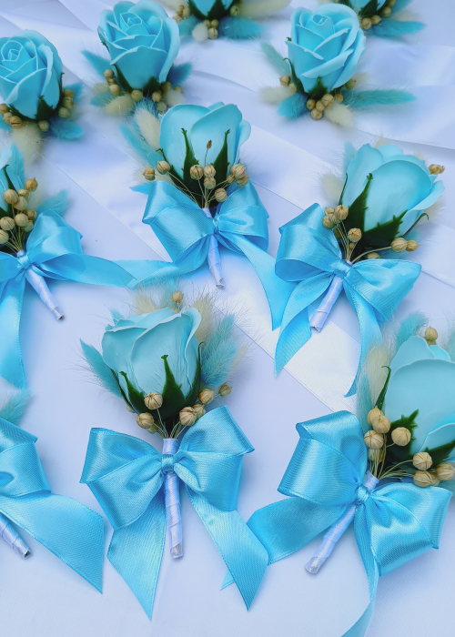 Set Floare de pus in Piept si Bratara Turquoise [3]