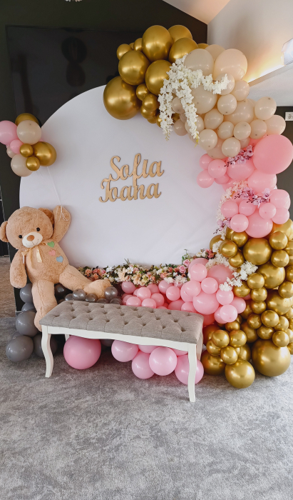 Decor din baloane botez Arad [4]