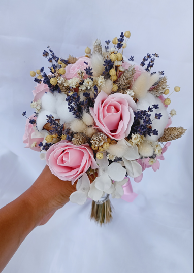 Buchet de mireasa Pink & Lavander Dream [2]