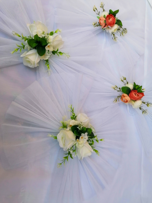Fundite mari pentru oglinzi Big flower bow [2]