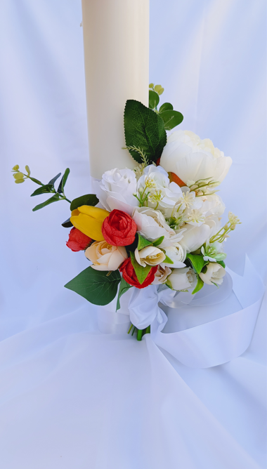 Lumanari cununie Roses and Tullips [2]