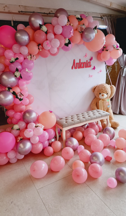 Decor din baloane botez Arad [2]